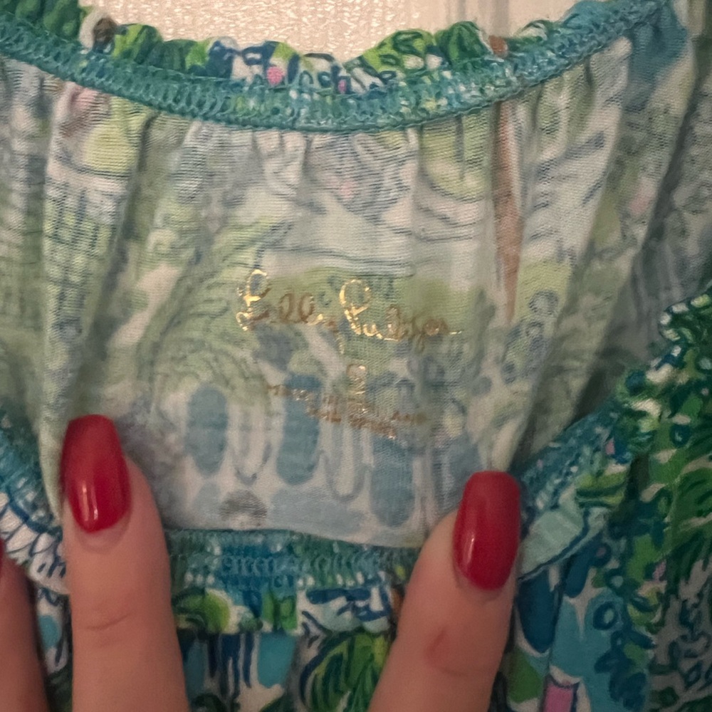 Lilly Pulitzer Teopical Print Sleeveless Top - Picture 3 of 5